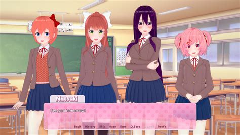 Doki Doki Hentai Club v0.11 Public Release. The next version is now avalible to patreon. ANDROID. MAC. PC. ChangeLog (v0.11): Added Yur Cosplay outfit. Added Natsuki Cosplay outfit. Added Monika Cosplay outfit. Added Sayori Cosplay outfit. Added Monika coffe date. Added Monika after coffe date scene.